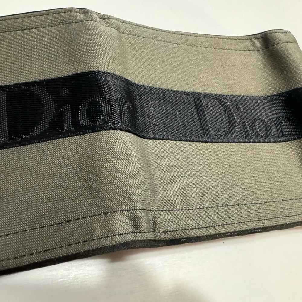 Dior compact trifold wallet